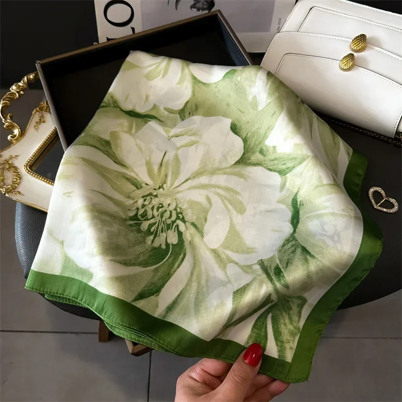 Floral Silk Imitation Scarf fo – обзор и цена Silk Neck Scarf
