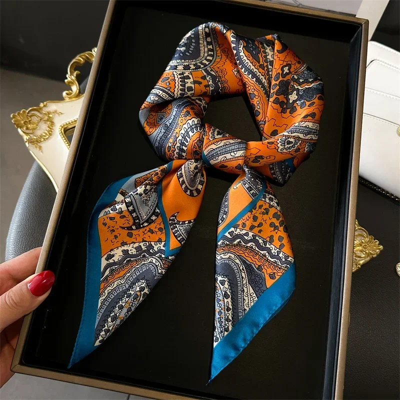 Floral Silk Imitation Scarf fo – обзор и цена Silk Neck Scarf