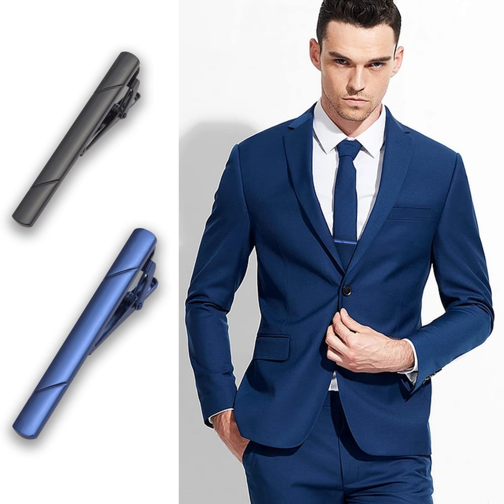 Metal Necktie Tie Clips 1/4/6  – обзор и цена Tie Bar Set Gift