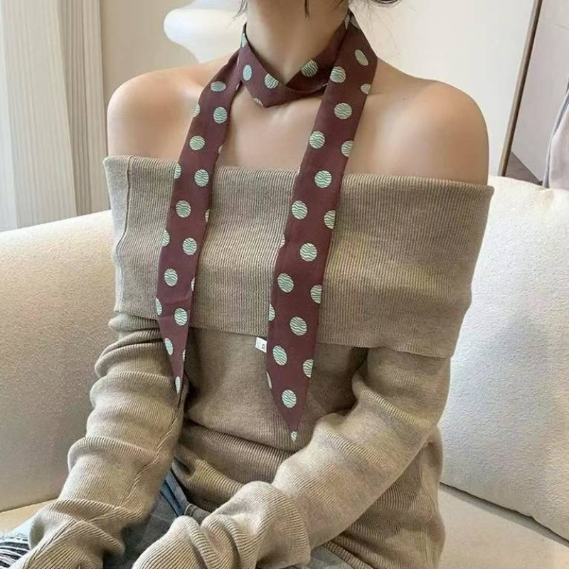 Polka Dot and Striped Print Sc – обзор и цена Silk Tie Striped