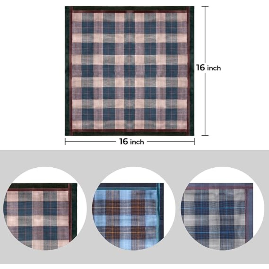 Handkerchiefs for Men, 12PCS 1 – обзор и цена Handkerchief Cotton Men