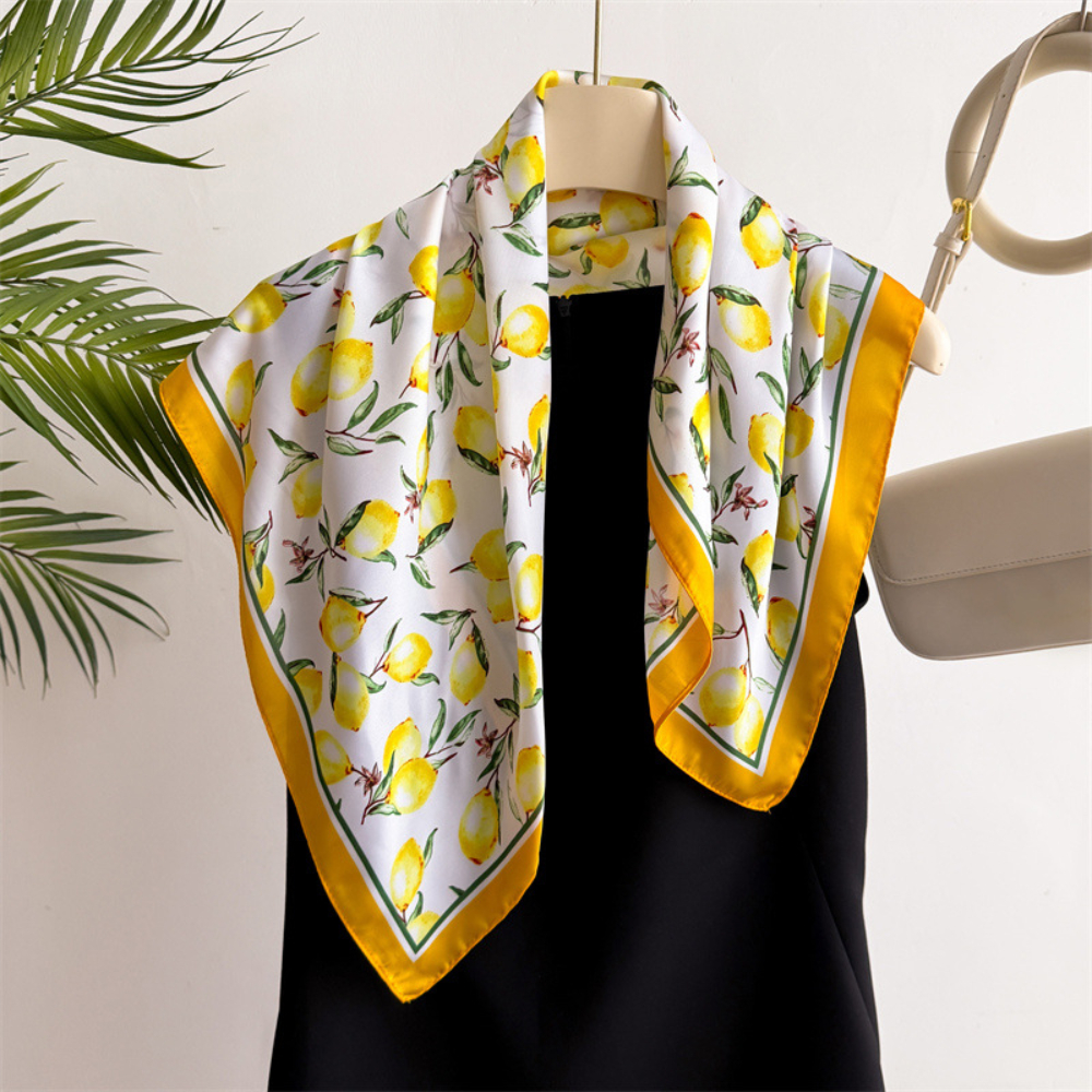 1pcs Summer Bright Color Oil P – обзор и цена Ascot Neck Scarf
