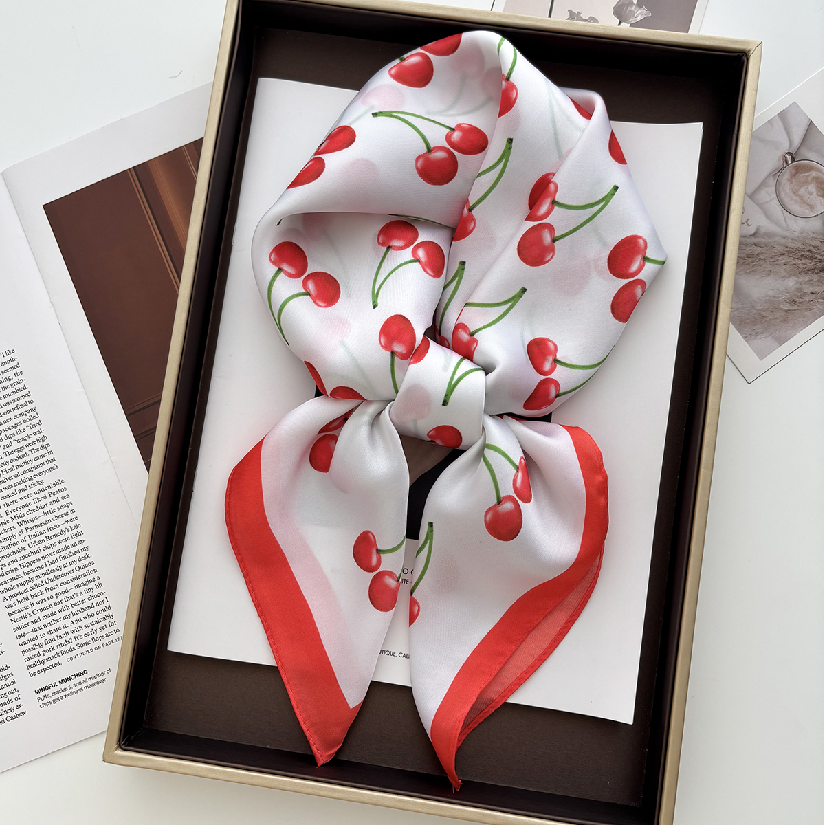 1pcs Summer Bright Color Oil P – обзор и цена Ascot Neck Scarf