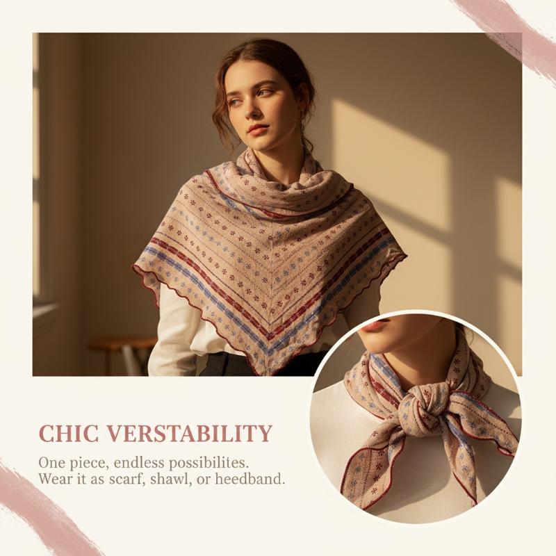 Cotton Linen Triangle Scarf Ca – обзор и цена Bandana Cotton