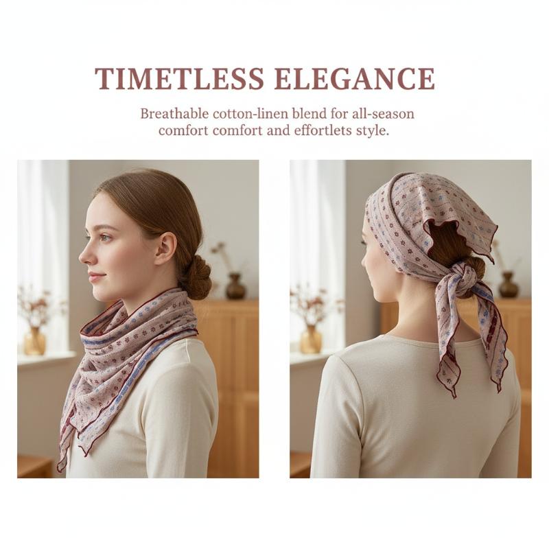 Cotton Linen Triangle Scarf Ca – обзор и цена Bandana Cotton