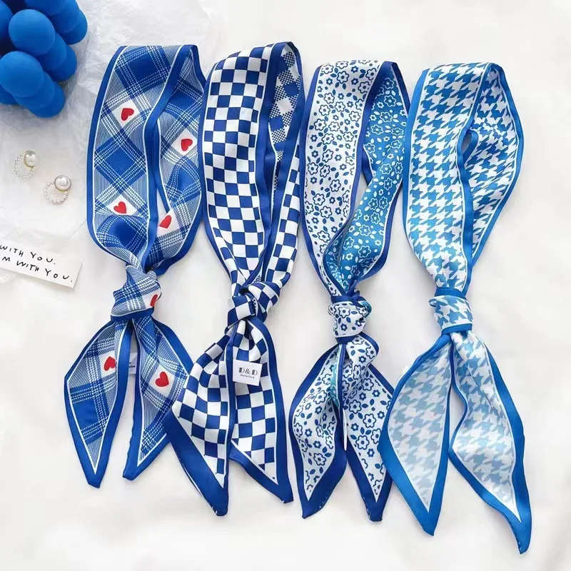 Klein blue silk scarf new chec – обзор и цена Bandana Cotton
