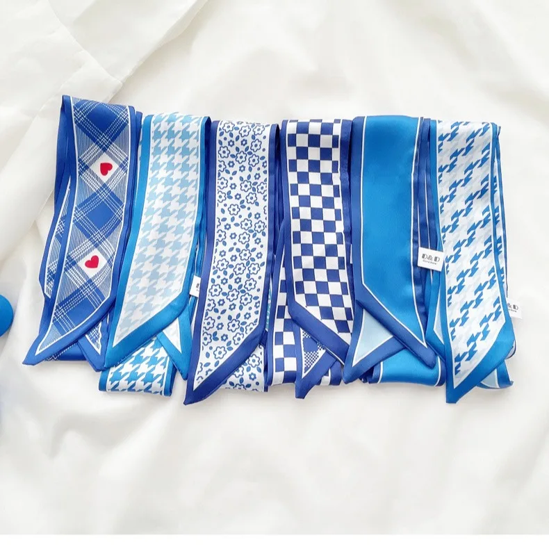 Klein blue silk scarf new chec – обзор и цена Bandana Cotton