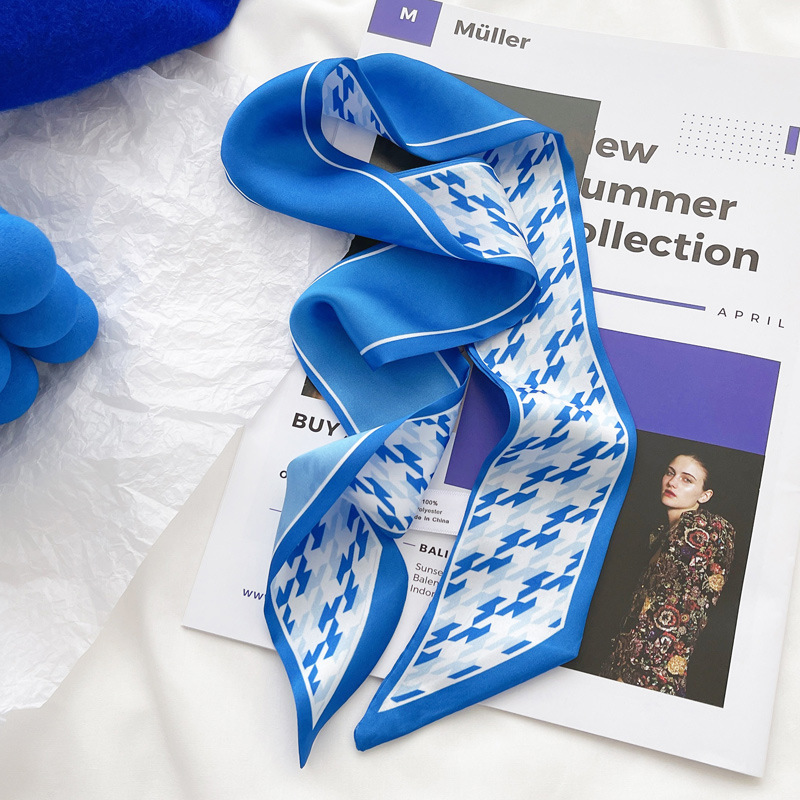 Klein blue silk scarf new chec – обзор и цена Bandana Cotton