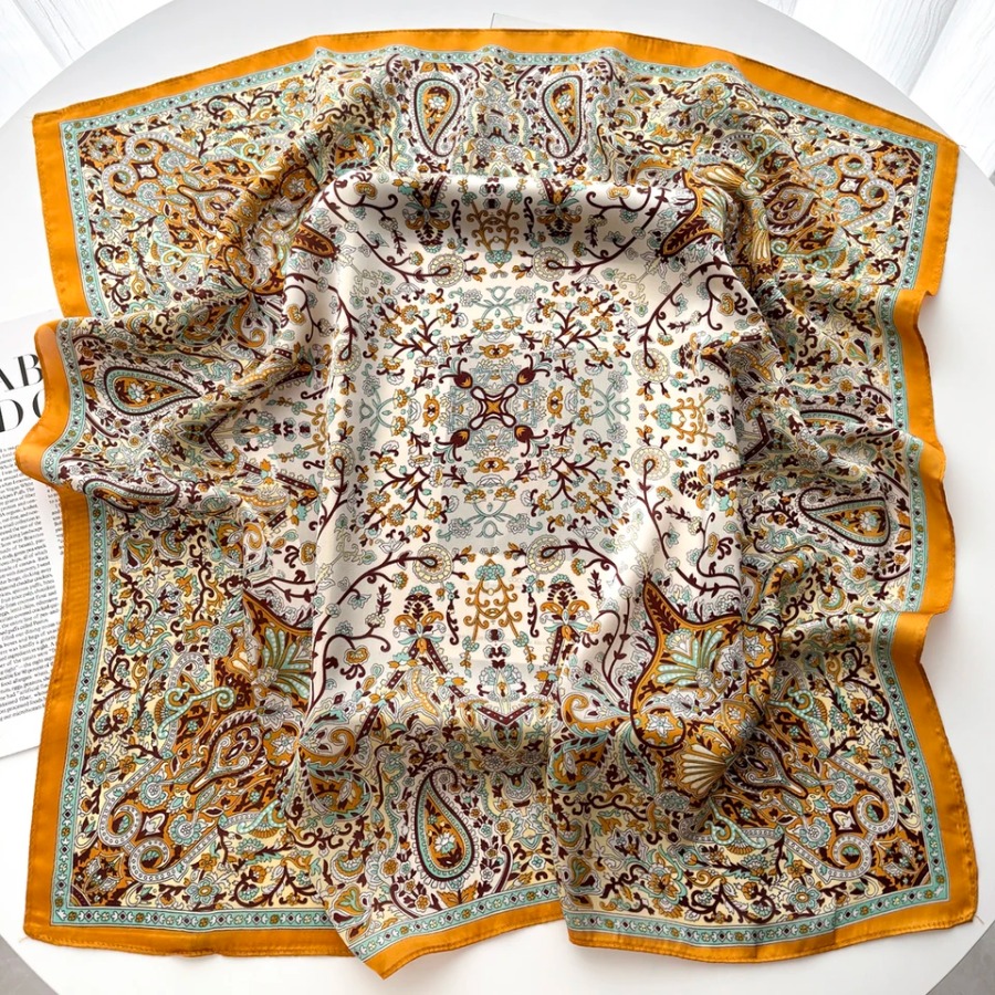 2025 Silk Shawl Square Scarf F – обзор и цена Bandana Cotton